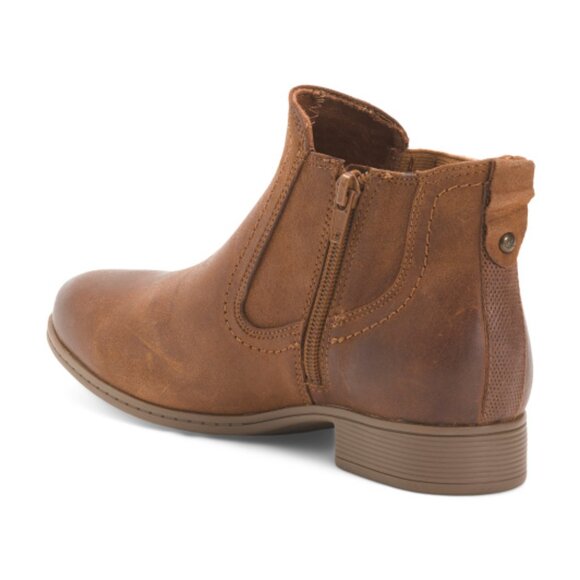 COBB HILL ROCKPORT Leather Crosbie Panel Comfort Boots - Picture 2 of 3